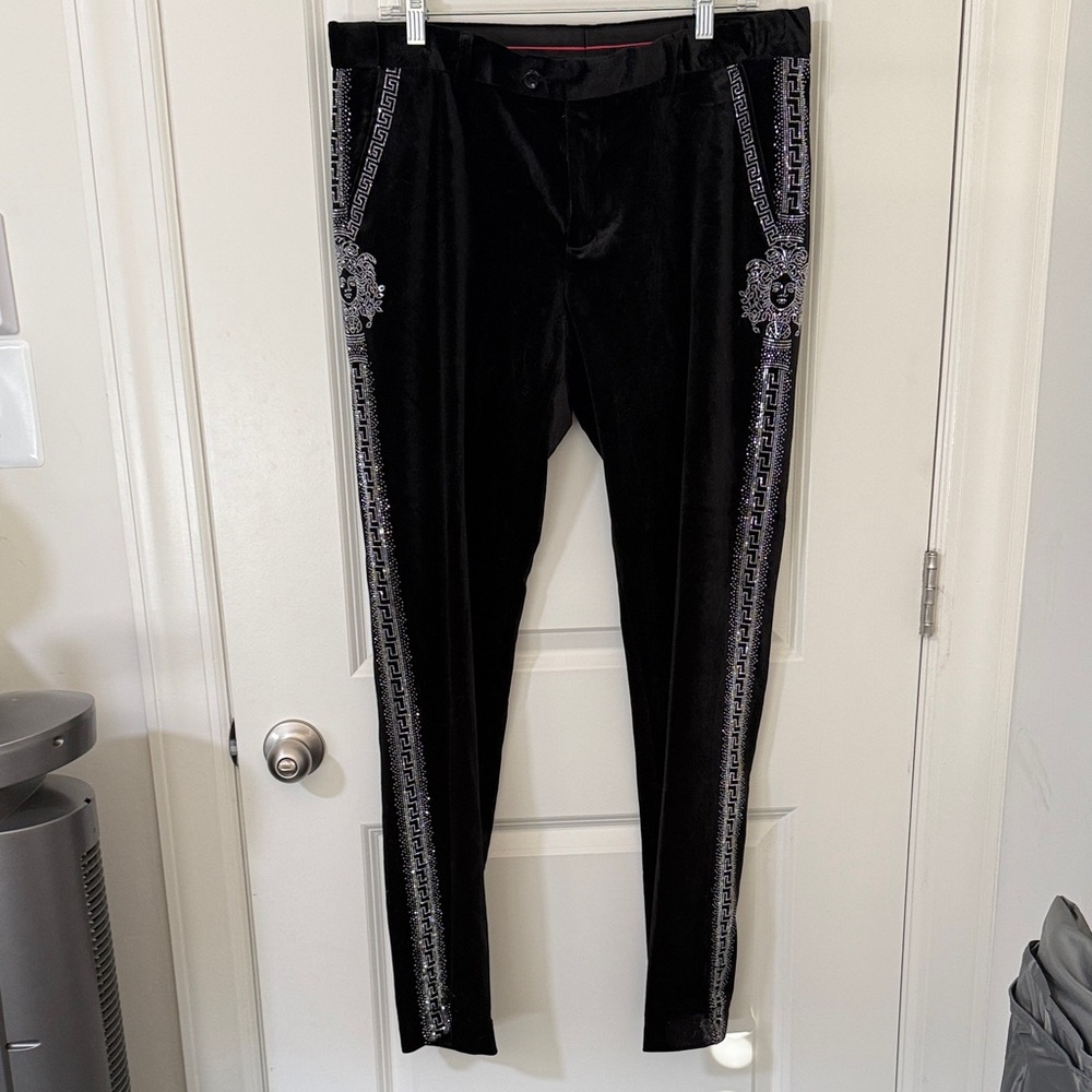 Bling velour pants